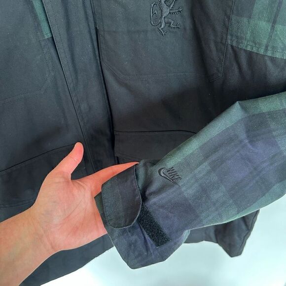 Nike Men’s 330 British Millerain Destroyer Windrunner Tartan Plaid Wax Coated Zi - Picture 5 of 14